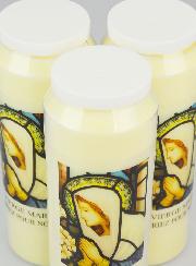 Lot de 3 Bougies de Neuvaine à la Vierge Marie