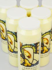 Lot de 6 Bougies de Neuvaine à la Vierge Marie