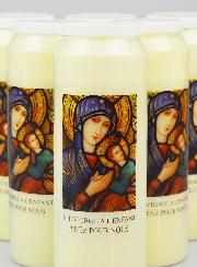 Lot de 6 Bougies de Neuvaine Vierge Marie à l'Enfant