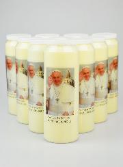 Lot de10 Bougies de Neuvaine au Pape François