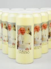 Lot de10 Bougies de Neuvaine au Pape François