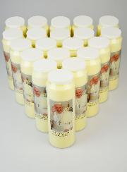 Lot de 20 Bougies de Neuvaine au Pape François