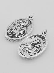 Médaille Religieuse Sacré Coeur de Jésus Argentée
