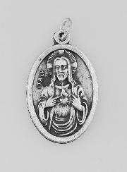 Médaille Religieuse du Scapulaire Argentée