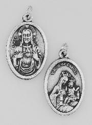Médaille Religieuse du Scapulaire Argentée