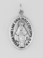 Médaille Religieuse Vierge Miraculeuse Argentée