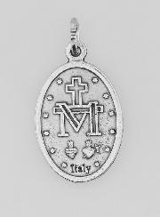 Médaille Religieuse Vierge Miraculeuse Argentée