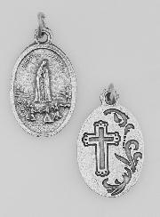 Médaille Religieuse Notre Dame de Fatima Argentée