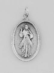 Médaille Religieuse Jésus-Christ Miséricordieux Argentée