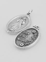 Médaille Religieuse de la Miséricorde Divine Argentée