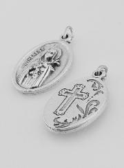 Médaille Religieuse Sainte Thérèse Argentée