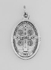 Médaille Religieuse Saint Benoît Argentée
