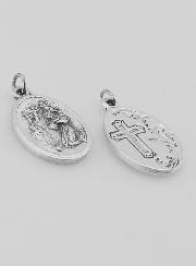 Médaille Religieuse Sainte Rita de Cascia Argentée
