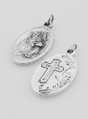 Médaille Religieuse Sainte Rita de Cascia Argentée