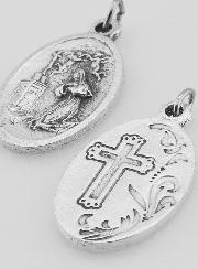 Médaille Religieuse Sainte Rita de Cascia Argentée