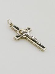 Pendentif Croix de Saint Benoit Noir