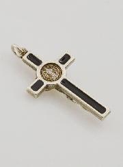 Pendentif Croix de Saint Benoit Noir
