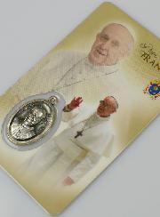 Carte de Prière Médaille du Pape François
