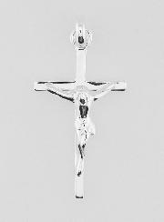 Pendentif Christ en Croix Moderne en Argent Massif 25mm