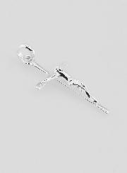Pendentif Christ en Croix Moderne en Argent Massif 25mm