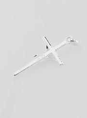 Pendentif Christ en Croix Moderne en Argent Massif 25mm