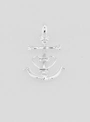 Pendentif Croix de Camargue en Argent 23mm