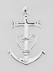 Pendentif Croix de Camargue en Argent 35mm