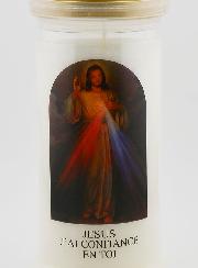 Bougie de Cimetière Christ Miséricordieux