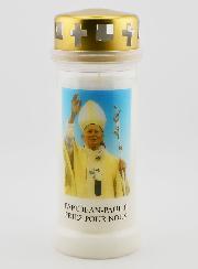 Bougie de Cimetière Pape Jean-Paul II