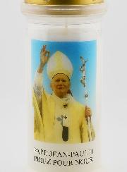 Bougie de Cimetière Pape Jean-Paul II