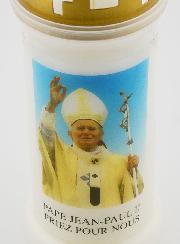 Bougie de Cimetière Pape Jean-Paul II