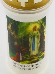 Bougie de Cimetière Notre Dame de Lourdes