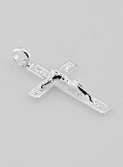 Croix Pendentif en Argent 22mm
