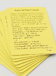 Lot de 10 Cartes de Prières au Pape François