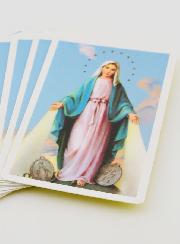 Lot de 10 Cartes de Prières à la Vierge Miraculeuse