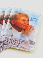 Lot de 10 Cartes de Prières à Saint Jean Paul II