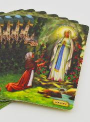 Lot de 10 Cartes de Prières à Notre Dame de Lourdes