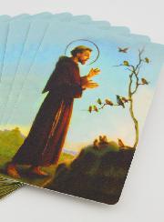 Lot de 10 Cartes de Prières à Saint François