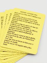 Lot de 10 Cartes de Prières à Padre Pio