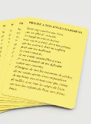 Lot de 10 Cartes de Prières Ange-Gardien
