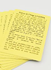 Lot de 10 Cartes de Prières à Notre Dame de Fatima