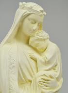 Statue Vierge Marie Couronnée Enfant Jésus 42 cm