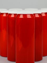 10 Bougies de Neuvaine Rouges