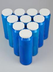 10 Bougies de Neuvaine Bleues