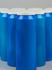 10 Bougies de Neuvaine Bleues