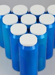 10 Bougies de Neuvaine Bleues
