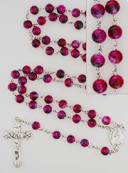 Chapelet en Perles de Nacre Strass Rose