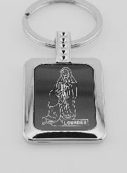 Porte clés Résine Noire de Lourdes