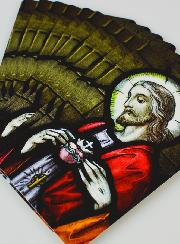 Lot de 10 Cartes de Prières Coeur Sacré de Jésus