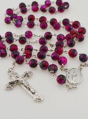 Chapelet Enfant en Pierre de Nacre Rose